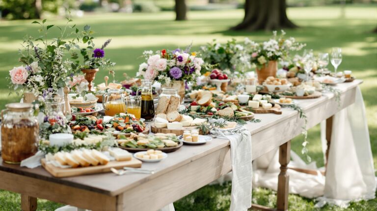 présentation buffet champêtre