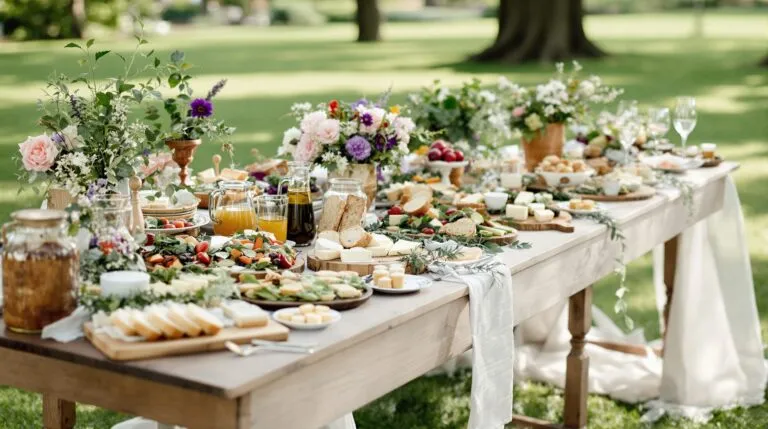 présentation buffet champêtre