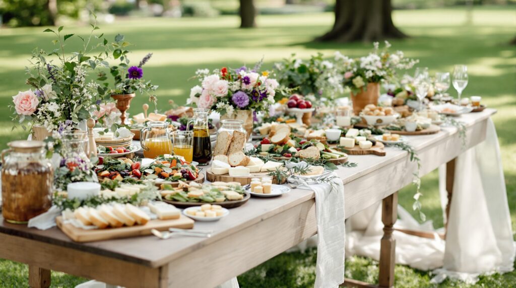 présentation buffet champêtre