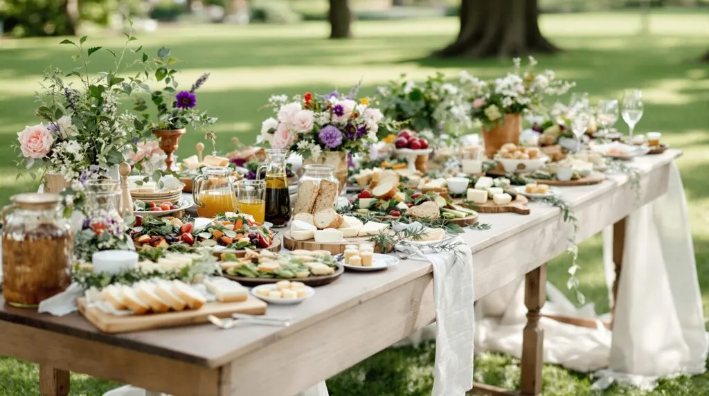 présentation buffet champêtre